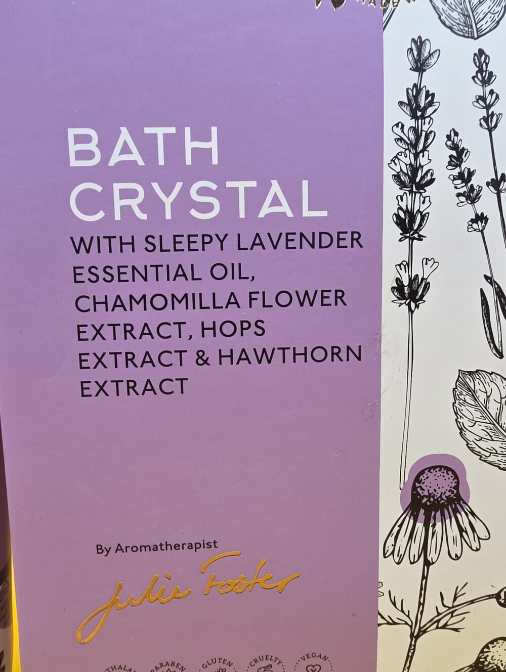 💜 Bloomfield Julie Foster Aromatherapy Sleepy Lavender Body Lotion Scrub - Picture 2 of 5